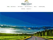 Tablet Screenshot of clearhorizonleadership.com